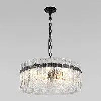 Люстра подвесная хрустальная Невада (Nevada) 10297/600 Pearl black LOFT IT прозрачная на 12 ламп, основание чёрное в стиле современный Люстра подвесная хрустальная Невада (Nevada) 10297/600 Pearl black LOFT IT прозрачная на 12 ламп, основание чёрное в стиле современный
